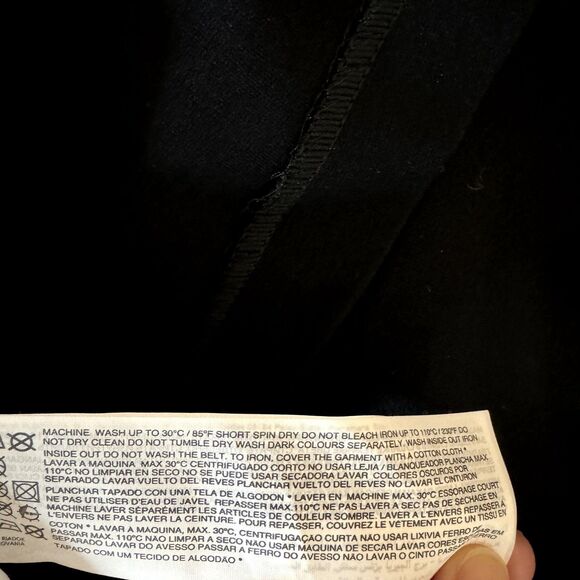 Mango Suit Sheath Dress Square Neck Sleeveless Black M am - Picture 6 of 7